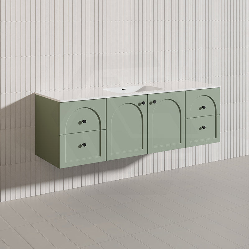 Lukka 1500mm Chester Federation Wall Hung PVC Vanity Single/Double Bowls Variant Colour Available
