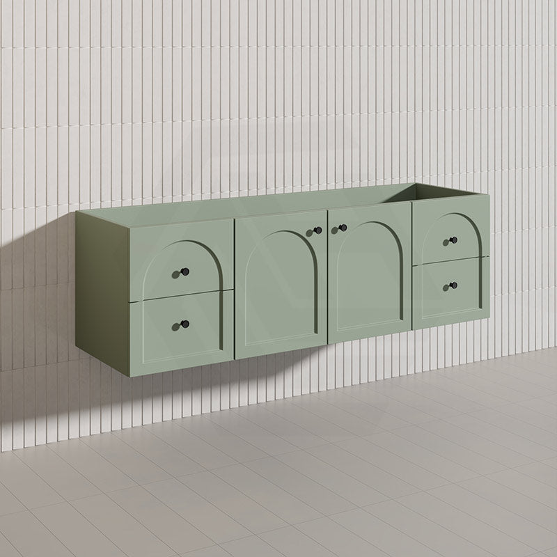 Lukka 1500mm Chester Federation Wall Hung PVC Vanity Single/Double Bowls Variant Colour Available