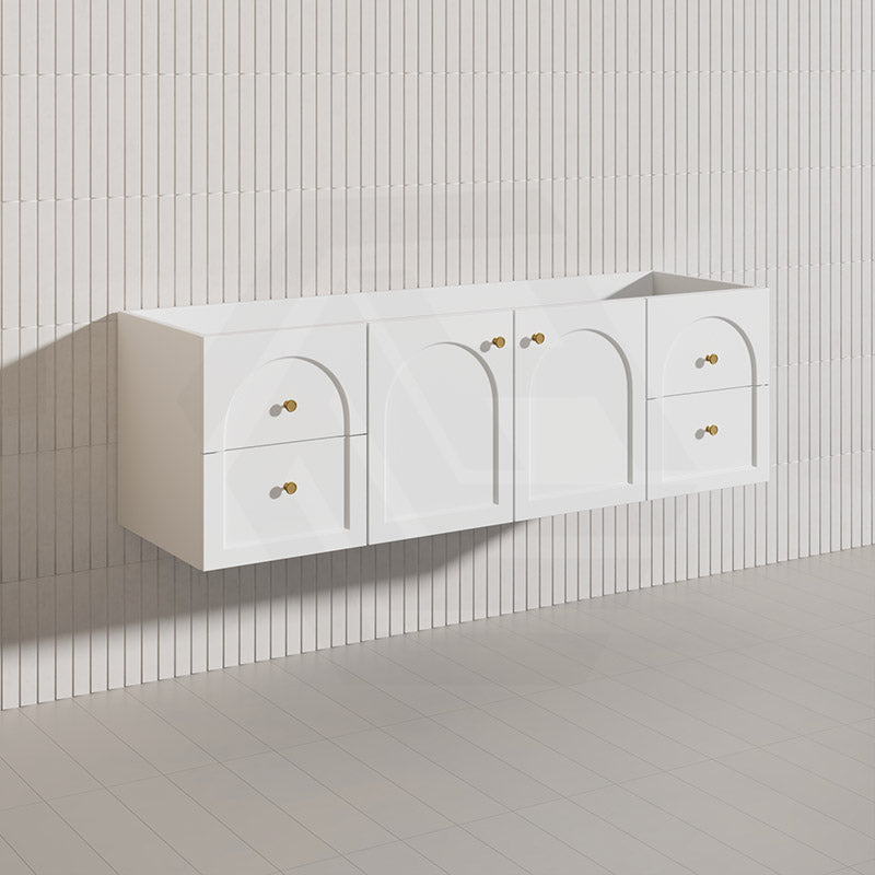 Lukka 1500mm Chester Federation Wall Hung PVC Vanity Single/Double Bowls Variant Colour Available