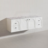 Lukka 1500mm Chester Federation Wall Hung PVC Vanity Single/Double Bowls Variant Colour Available