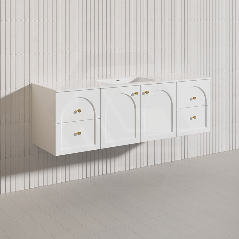 Lukka 1500mm Chester Federation Wall Hung PVC Vanity Single/Double Bowls Variant Colour Available
