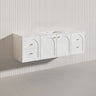 Lukka 1500mm Chester Federation Wall Hung PVC Vanity Single/Double Bowls Variant Colour Available