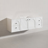 Lukka 1500mm Chester Federation Wall Hung PVC Vanity Single/Double Bowls Variant Colour Available