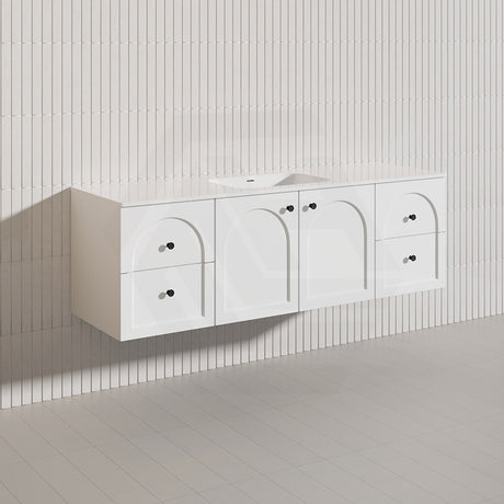 Lukka 1500mm Chester Federation Wall Hung PVC Vanity Single/Double Bowls Variant Colour Available