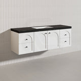 Lukka 1500mm Chester Federation Wall Hung PVC Vanity Single/Double Bowls Variant Colour Available