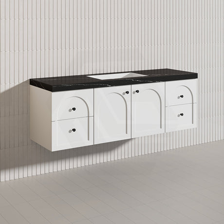 Lukka 1500mm Chester Federation Wall Hung PVC Vanity Single/Double Bowls Variant Colour Available