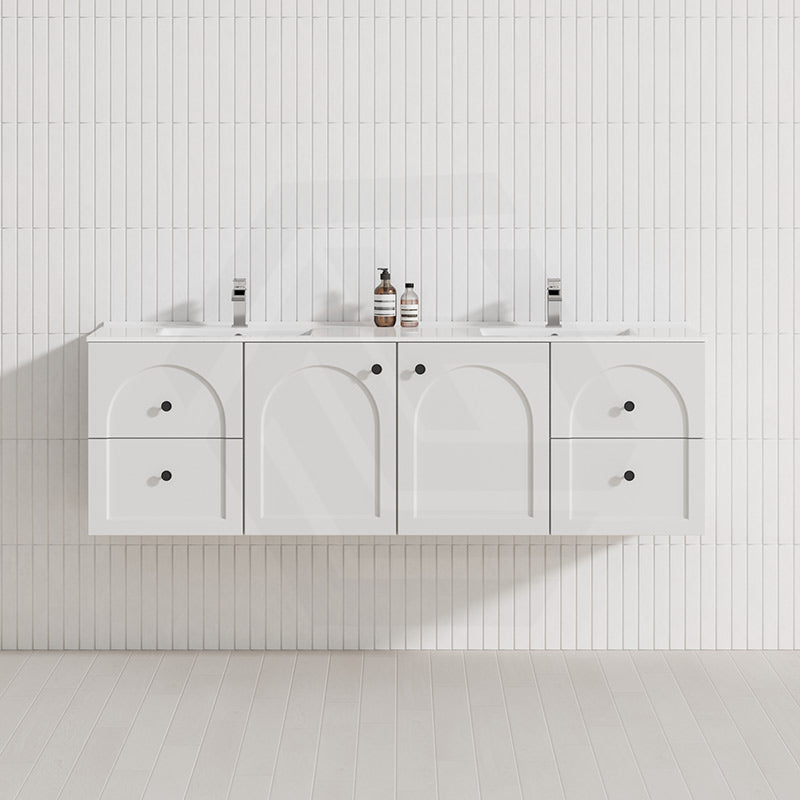 Lukka 1500mm Chester Federation Wall Hung PVC Vanity Single/Double Bowls Variant Colour Available