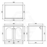 Lukka 600-1500mm Chester Federation Wall Hung PVC Vanity Variant Colour Available