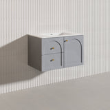 Lukka 750mm Chester Federation Wall Hung PVC Vanity Variant Colour Available