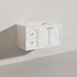 Lukka 900mm Chester Federation Wall Hung PVC Vanity Variant Colour Available
