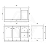 Lukka 600-1500mm Chester Federation Wall Hung PVC Vanity Variant Colour Available