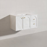Lukka 900mm Chester Federation Wall Hung PVC Vanity Variant Colour Available