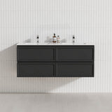 Lukka 600-1500mm New Hamilton Federation Slim Wall Hung PVC Vanity Variant Colour Available