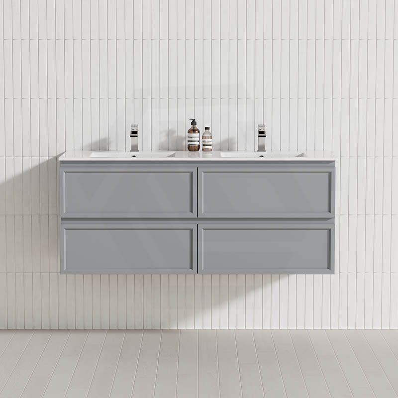 Lukka 600-1500mm New Hamilton Federation Slim Wall Hung PVC Vanity Variant Colour Available
