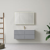 Lukka 600-1500mm New Hamilton Federation Slim Wall Hung PVC Vanity Variant Colour Available
