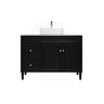 Lukka Harold Federation 600-1500mm Matt Black/White PVC Freestanding Vanity with Legs