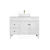 Lukka Harold Federation 600-1500mm Matt Black/White PVC Freestanding Vanity with Legs