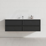 Lukka 600-1500mm New Hamilton Federation Slim Wall Hung PVC Vanity Variant Colour Available