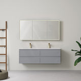 Lukka 600-1500mm New Hamilton Federation Slim Wall Hung PVC Vanity Variant Colour Available