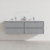 Lukka 600-1500mm New Hamilton Federation Slim Wall Hung PVC Vanity Variant Colour Available