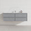 Lukka 600-1500mm New Hamilton Federation Slim Wall Hung PVC Vanity Variant Colour Available