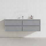 Lukka 600-1500mm New Hamilton Federation Slim Wall Hung PVC Vanity Variant Colour Available