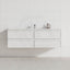 Lukka 600-1500mm New Hamilton Federation Slim Wall Hung PVC Vanity Variant Colour Available