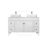 Lukka Harold Federation 600-1500mm Matt Black/White PVC Freestanding Vanity with Legs