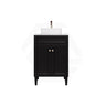 Lukka Harold Federation 600-1500mm Matt Black/White PVC Freestanding Vanity with Legs