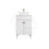 Lukka Harold Federation 600-1500mm Matt Black/White PVC Freestanding Vanity with Legs