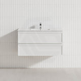 Lukka 600-1500mm New Hamilton Federation Slim Wall Hung PVC Vanity Variant Colour Available