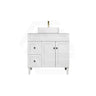 Lukka Harold Federation 600-1500mm Matt Black/White PVC Freestanding Vanity with Legs
