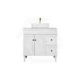 Lukka Harold Federation 600-1500mm Matt Black/White PVC Freestanding Vanity with Legs