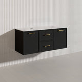 Lukka 1200mm Kingsley Federation Wall Hung PVC Vanity Single/Double Bowls Variant Colour Available