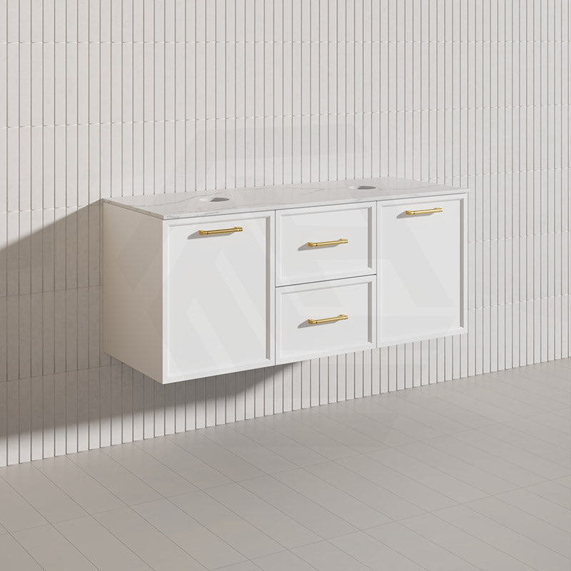 Lukka 1200mm Kingsley Federation Wall Hung PVC Vanity Single/Double Bowls Variant Colour Available