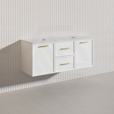 Lukka 1200mm Kingsley Federation Wall Hung PVC Vanity Single/Double Bowls Variant Colour Available