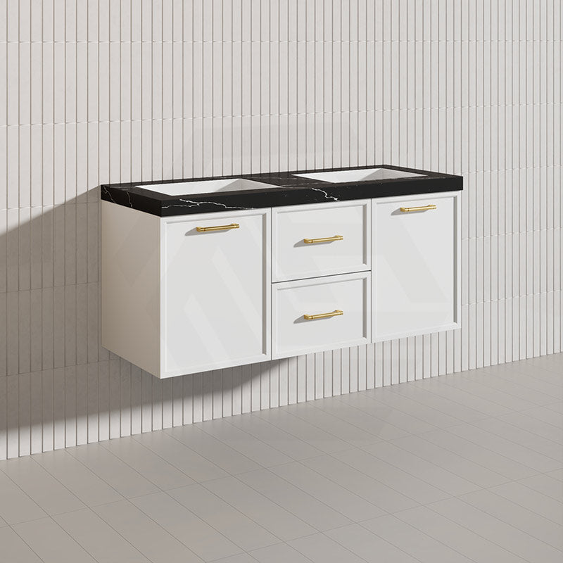 Lukka 1200mm Kingsley Federation Wall Hung PVC Vanity Single/Double Bowls Variant Colour Available