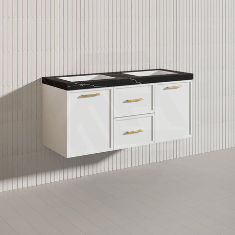 Lukka 1200mm Kingsley Federation Wall Hung PVC Vanity Single/Double Bowls Variant Colour Available