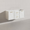 Lukka 1200mm Kingsley Federation Wall Hung PVC Vanity Single/Double Bowls Variant Colour Available
