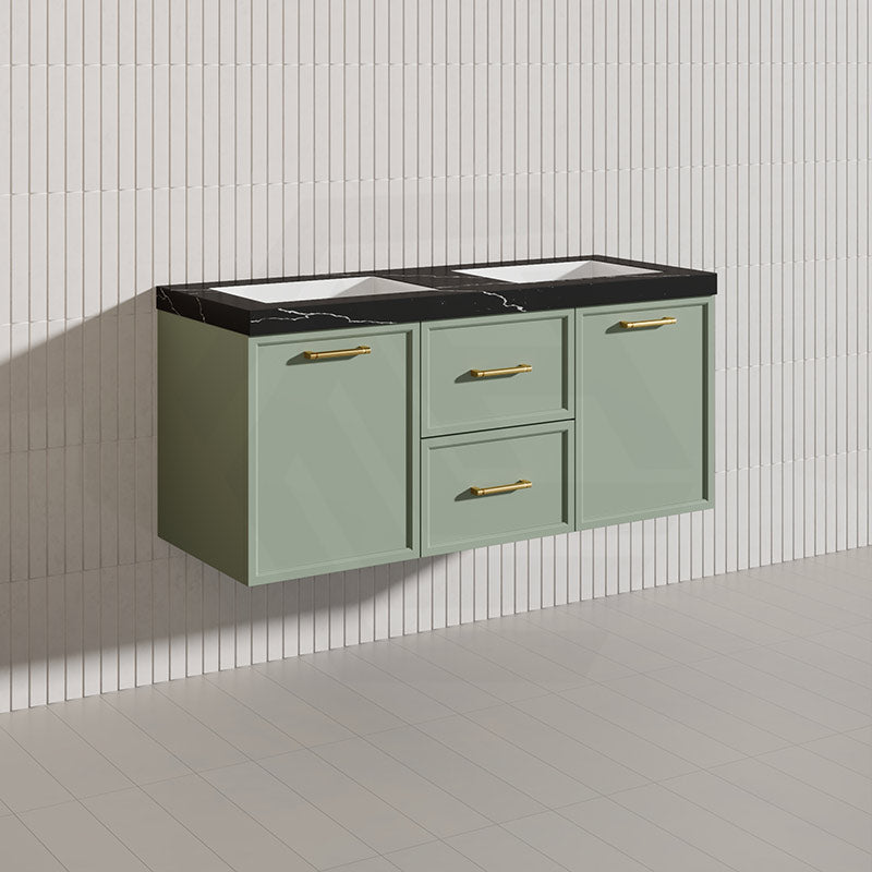 Lukka 1200mm Kingsley Federation Wall Hung PVC Vanity Single/Double Bowls Variant Colour Available