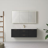 Lukka 600-1500mm Kingsley Federation Wall Hung PVC Vanity Variant Colour Available
