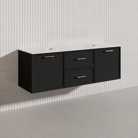 Lukka 1500mm Kingsley Federation Wall Hung PVC Vanity Single/Double Bowls Variant Colour Available