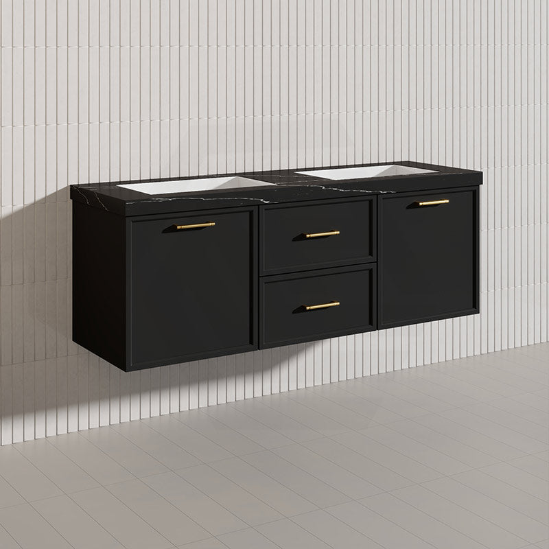 Lukka 1500mm Kingsley Federation Wall Hung PVC Vanity Single/Double Bowls Variant Colour Available
