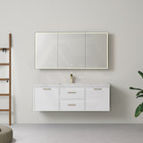 Lukka 600-1500mm Kingsley Federation Wall Hung PVC Vanity Variant Colour Available