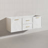 Lukka 1500mm Kingsley Federation Wall Hung PVC Vanity Single/Double Bowls Variant Colour Available