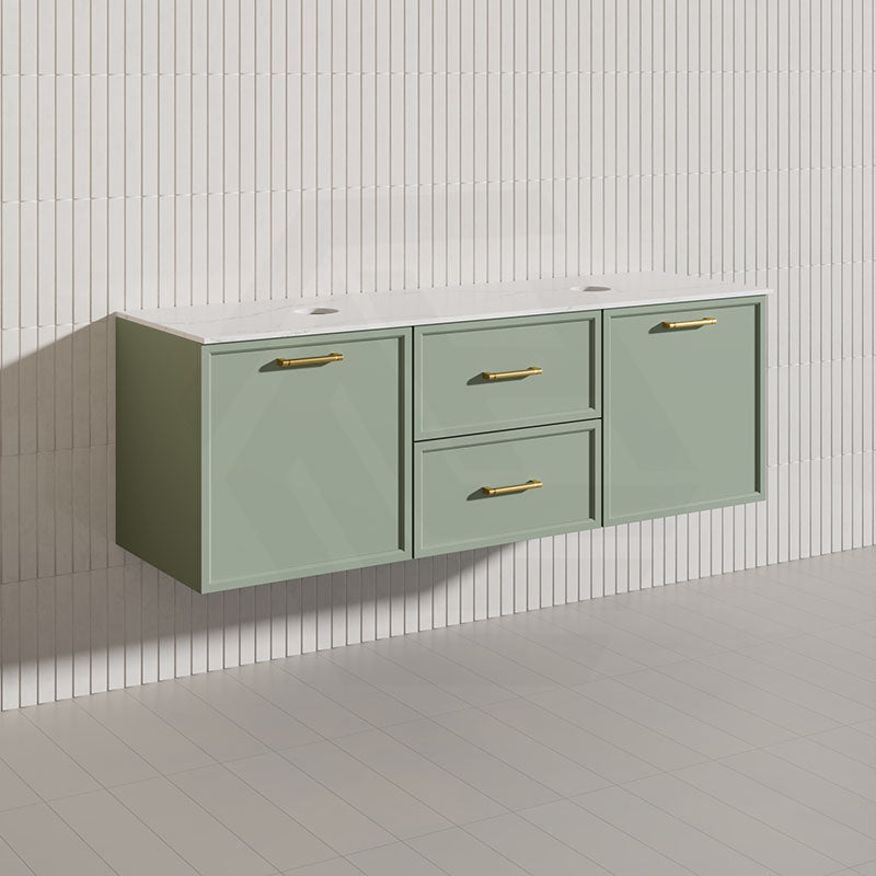 Lukka 1500mm Kingsley Federation Wall Hung PVC Vanity Single/Double Bowls Variant Colour Available
