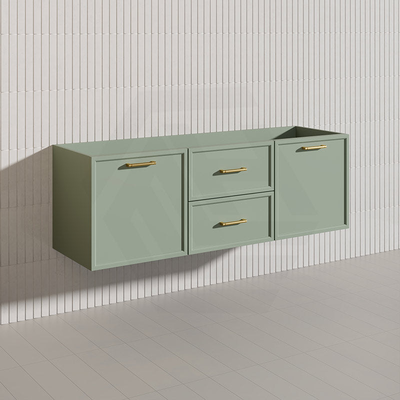 Lukka 1500mm Kingsley Federation Wall Hung PVC Vanity Single/Double Bowls Variant Colour Available