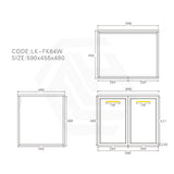 Lukka 600-1500mm Kingsley Federation Wall Hung PVC Vanity Variant Colour Available