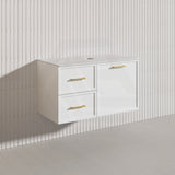 Lukka 900mm Kingsley Federation Wall Hung PVC Vanity Variant Colour Available