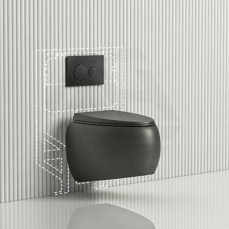 RAK CLOUD Rimless Flush Wall Hung Toilet Pan with R&T Framed Inwall Concealed Cistern Push Button - Variant Colour